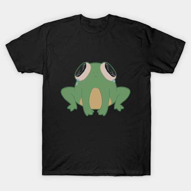 Sad frog T-Shirt by Pastel Kuroneko